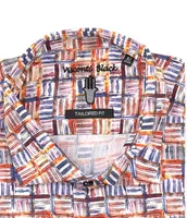 Visconti Boxes Print Long Sleeve Woven Shirt