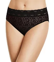 Wacoal Halo Lace Hi-Cut Floral Brief Panty