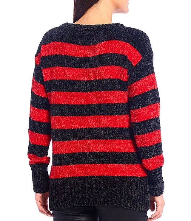 Westbound Petite Striped Chenille Crew | The Shops at Willow Bend