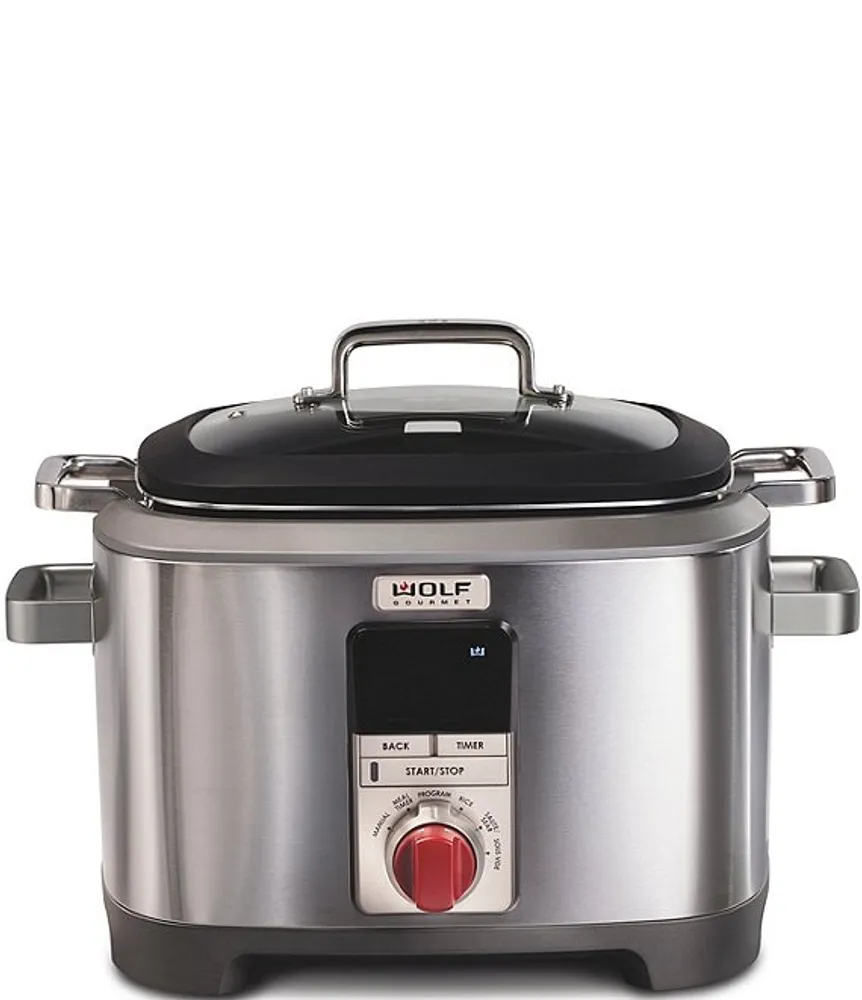 Wolf Gourmet 7 QT. Multi-Function Cooker with Red Knob