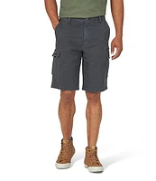 Wrangler Flex Twill Relaxed Fit Cargo 10.5#double; Inseam Shorts