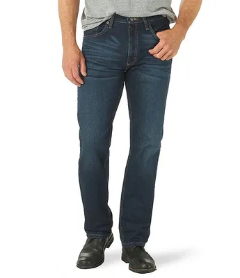 Wrangler® Regular Fit Straight Leg Denim Jeans