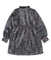 Wrangler®Big Girls 8-18 Long Sleeve Printed Satin Shirtdress