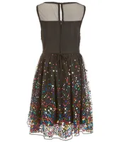 Xtraordinary Big Girls 7-16 Sleeveless Sequin-Embellished Fit-And-Flare Dress