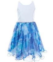 Xtraordinary Big Girls 7-16 Solid/Watercolor Fit-And-Flare Dress