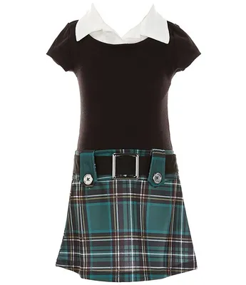 Zunie Little Girls 2T-6X Short-Sleeve Marsha Dress