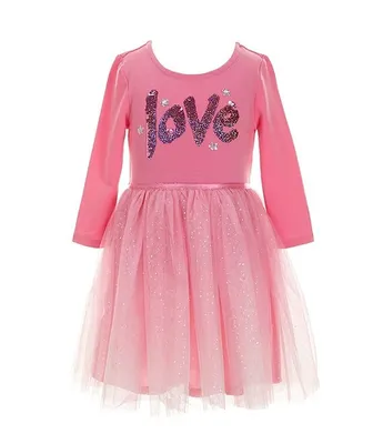 Pink & Violet Toddler Girls Sequin Unicorn Dress - Macy's