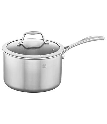 Spirit 3-Ply 4-Qt Stainless Steel Covered Saucepan