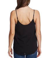 1. STATE Chiffon Inset V-Neck Spaghetti Strap Cami