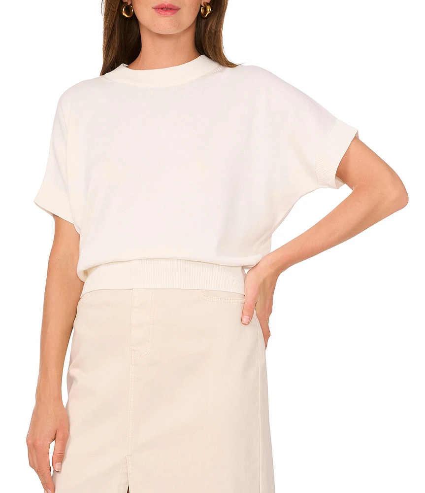 1. STATE Crew Neck Drop Shoulder Top
