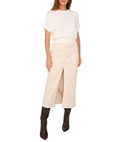 1. STATE Crew Neck Drop Shoulder Top