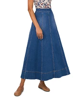 1. STATE Denim A-Line Maxi Skirt