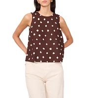 1. STATE Dotted Crew Neck Sleeveless Tank