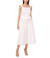 1. STATE Eyelet Midi A-Line Skirt
