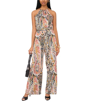 1. STATE Halter Neck Tie Back Jumpsuit