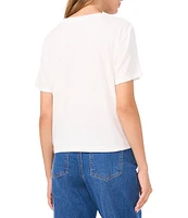 1. STATE Jersey Knit Crew Neck Short Sleeve Tee