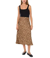 1. STATE Leopard Print Midi Skirt