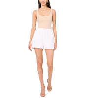 1. STATE Linen Blend Pocketed Drawstring Shorts