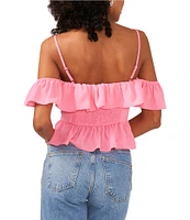 1. STATE Off The Shoulder Ruffle Blouse