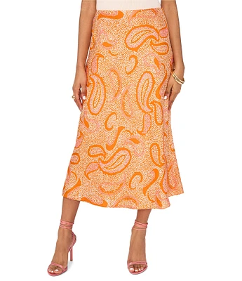 1. STATE Paisley Print Midi Skirt