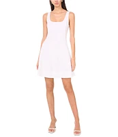 1. STATE Scoop Neck Sleeveless A-Line Dress