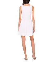 1. STATE Scoop Neck Sleeveless A-Line Dress