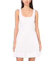 1. STATE Scoop Neck Sleeveless A-Line Dress