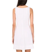 1. STATE Scoop Neck Sleeveless A-Line Dress