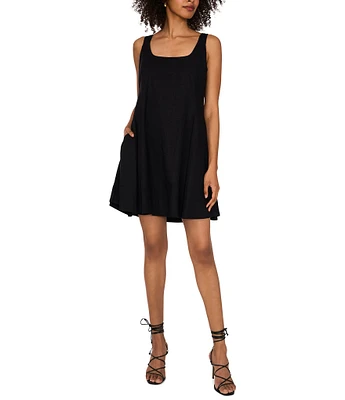1. STATE Scoop Neck Sleeveless A-Line Dress