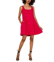 1. STATE Scoop Neck Sleeveless A-Line Dress