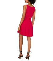 1. STATE Scoop Neck Sleeveless A-Line Dress