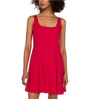 1. STATE Scoop Neck Sleeveless A-Line Dress