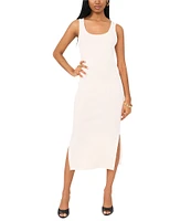 1. STATE Scoop Neckline Tank Sweater Maxi Dress