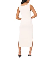 1. STATE Scoop Neckline Tank Sweater Maxi Dress