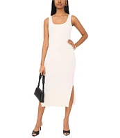 1. STATE Scoop Neckline Tank Sweater Maxi Dress