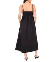 1. STATE Sweetheart Neck Sleeveless Front Bow Maxi Dress
