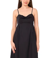 1. STATE Sweetheart Neck Sleeveless Front Bow Maxi Dress