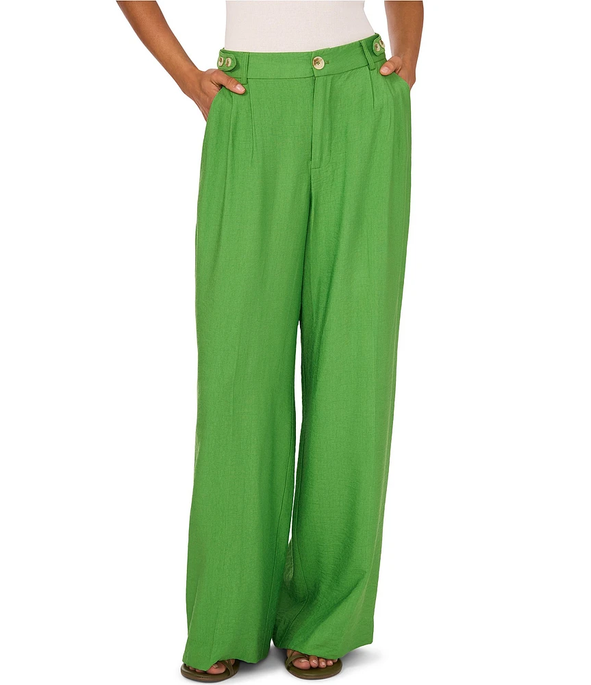 1. STATE Rumple Twill Button Detail Coordinating Wide Leg Pants