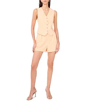 1. STATE V-Neck Button Front Vest