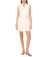 1. STATE V-Neck Sleeveless Button Front Blazer Romper