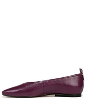 Naturalizer 27 EDIT Carla Leather Square Toe Casual Ballet Flats