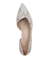 Naturalizer 27 EDIT Faith Snake Print Leather D'Orsay Dress Pumps