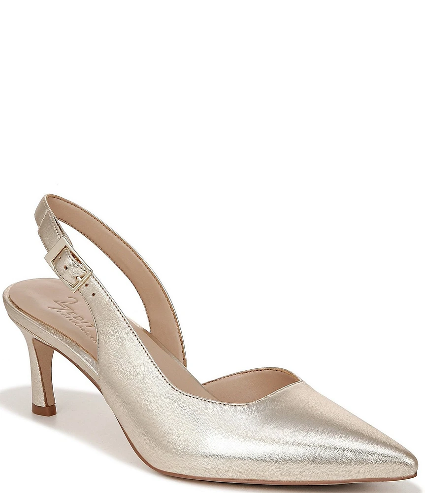 Naturalizer 27 EDIT Felicia Metallic Leather Slingback Dress Heels