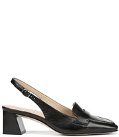 Naturalizer 27 EDIT Hunny Leather Square Toe Slingback Loafer Pumps