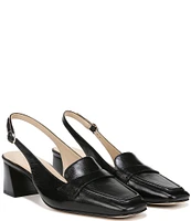 Naturalizer 27 EDIT Hunny Leather Square Toe Slingback Loafer Pumps