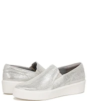 Naturalizer 27 EDIT Mirabel Metallic Leather Slip On Sneakers