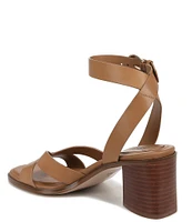 Naturalizer 27 EDIT Yumi Leather Ankle Strap Block Heel Casual Sandals