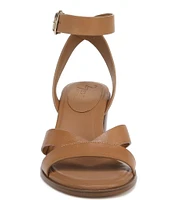 Naturalizer 27 EDIT Yumi Leather Ankle Strap Block Heel Casual Sandals