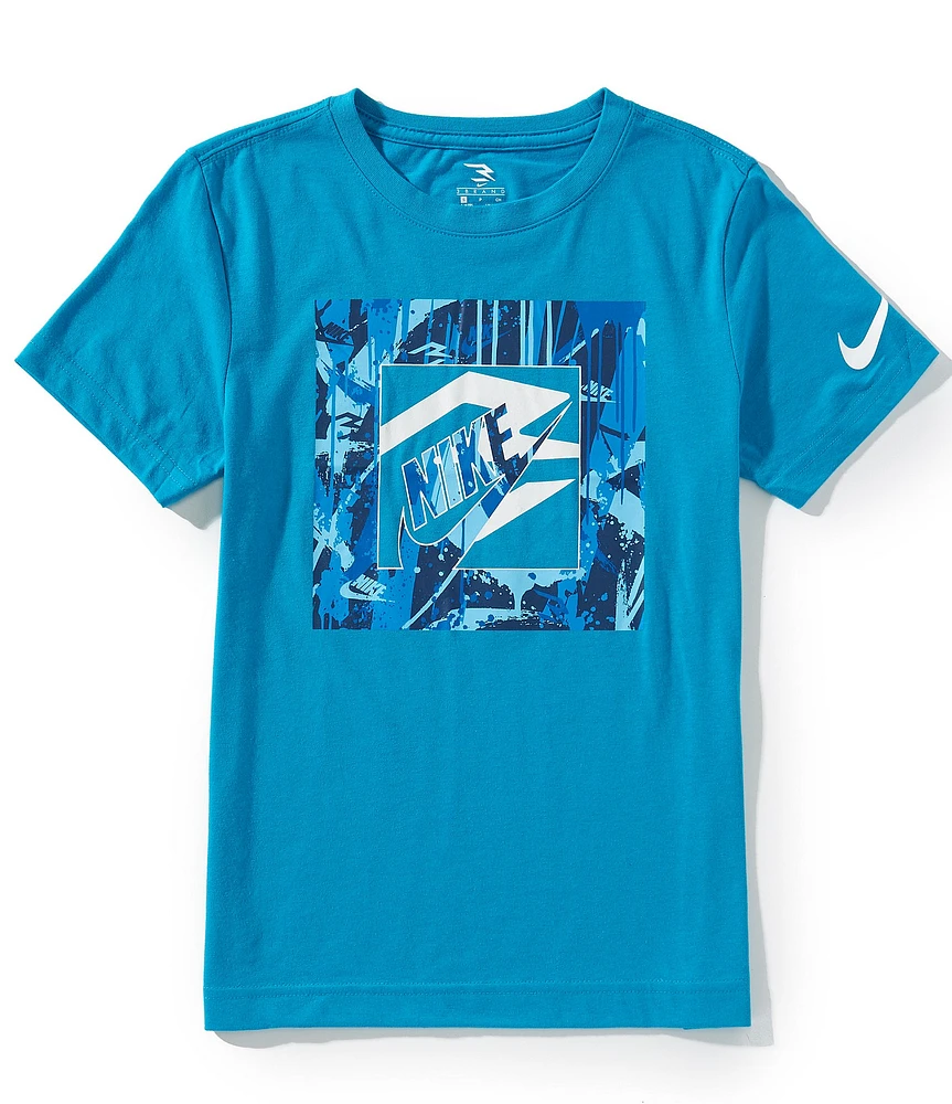3BRAND By Russell Wilson Big Boys Short Sleeve Paint Stroke Mashup Graphic T-Shirt