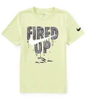 Nike 3BRAND By Russell Wilson Big Boys 8-20 Short Sleeve Fired Up Drip Graphic T-Shirt